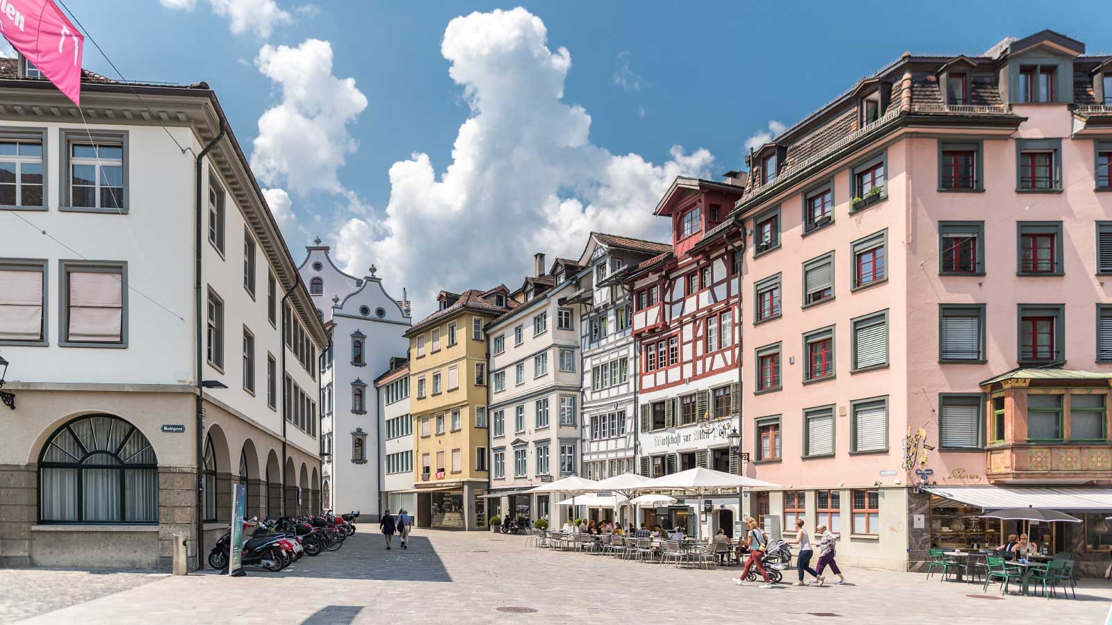 Wohnmobil Stellplatz St.Gallen Pfauengässli nahe Altstadt